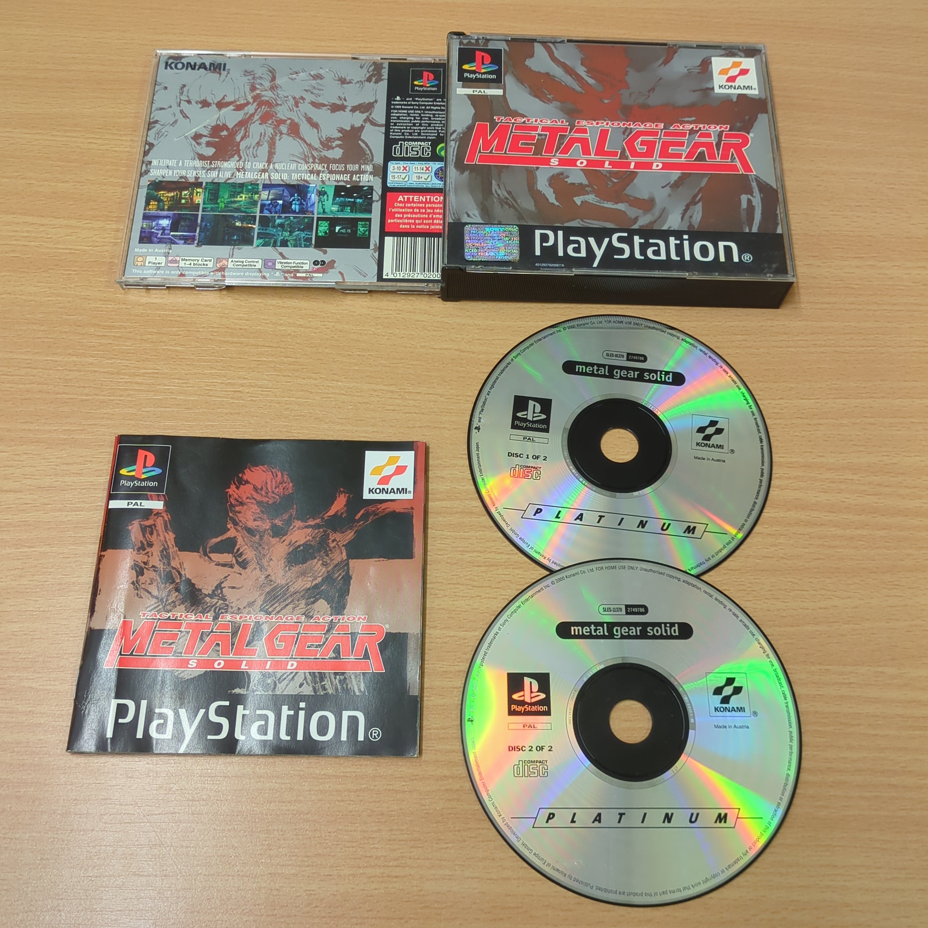 Metal Gear Solid (Big box) Sony PS1 game Metal Gear Solid (Big box) Sony PS1 game